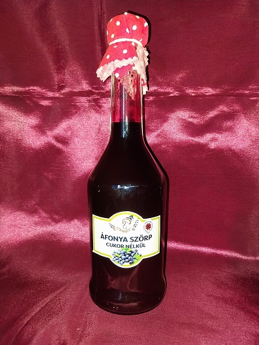 Áfonya Szörp Cukor Nélkül 500ml
